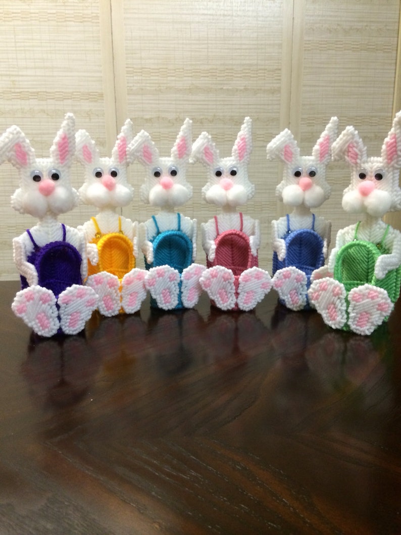 Bunny Jellybean Baskets Easter Baskets Jelly Bean Baskets Etsy