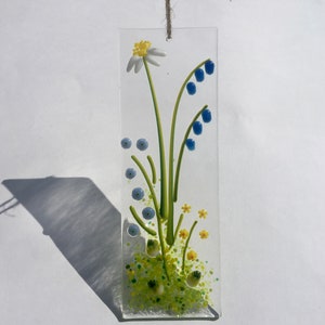 Fused Glass Millefiori Flowers Blossom Tree Of Life Sun Light Catcher Gift 