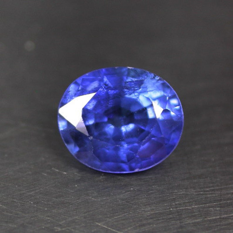 Very Eye Clean Blue Sapphire Gem Type Natural 100 Genuine Etsy