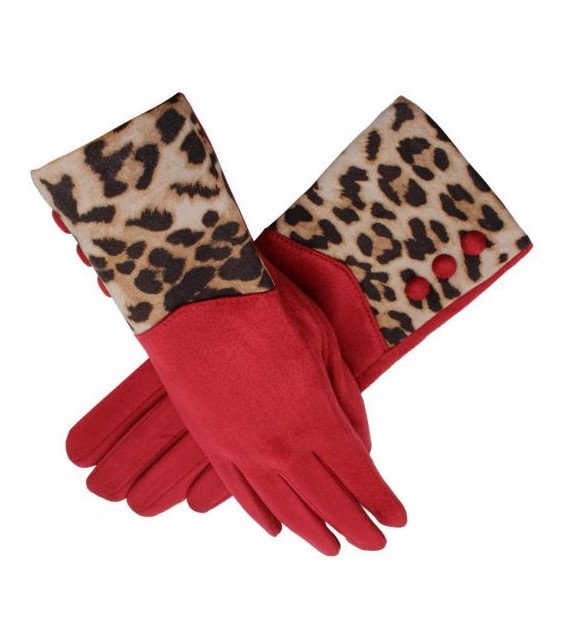 Produktbild von Damen Touchscreen Winterhandschuhe Mit Leopardenmuster – Warm Gefüttert, Stylish Für Kalte Tage