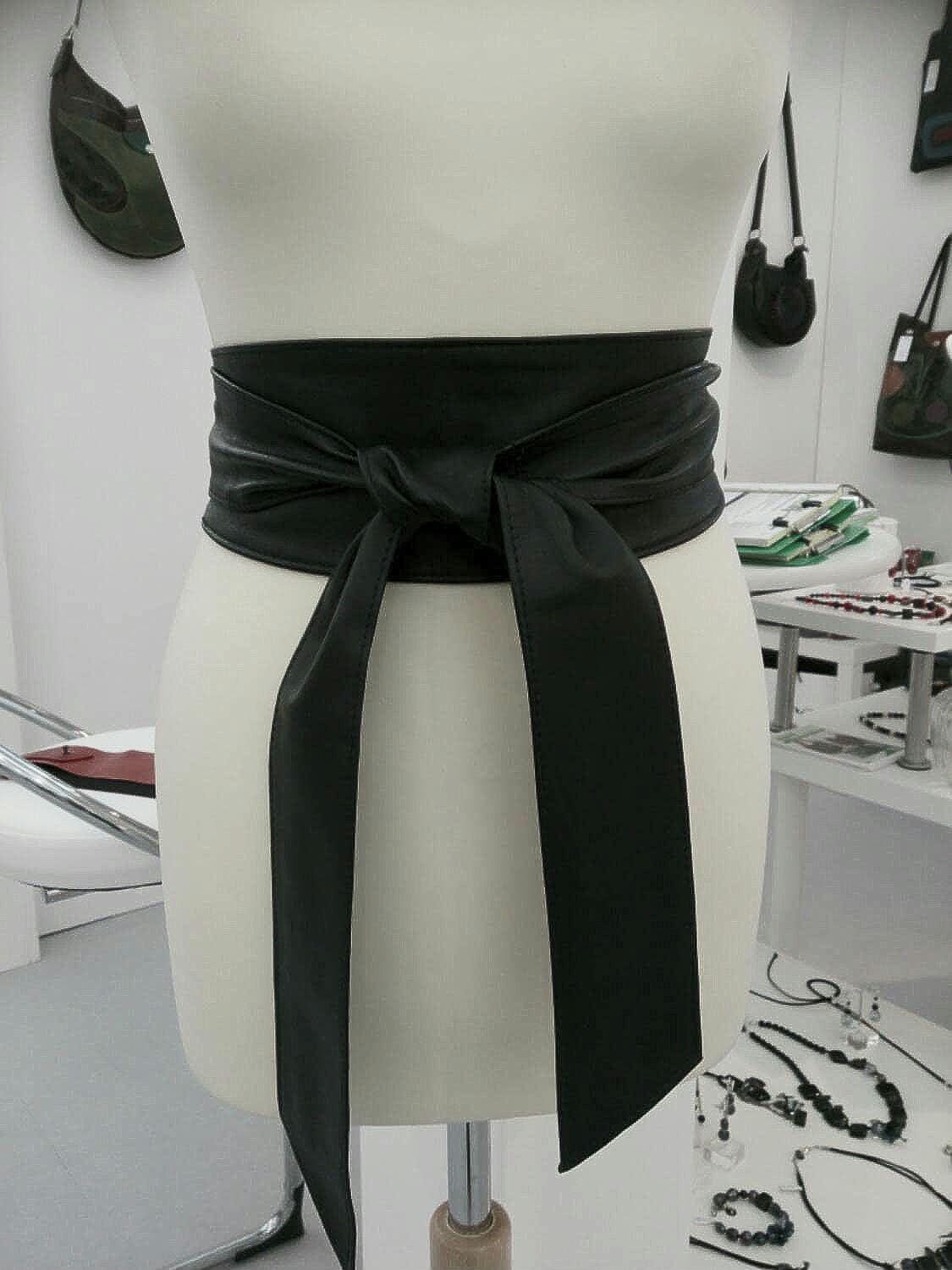Black obi belt outlet