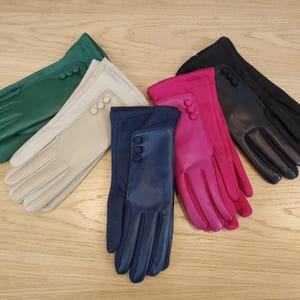 Fleece Lined Faux Leather Gloves: Touch Screen Winter Gloves USA DDP (Delivered Duty Paid)