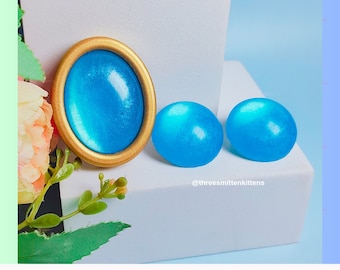 Peach Cosplay Brooch and Earrings