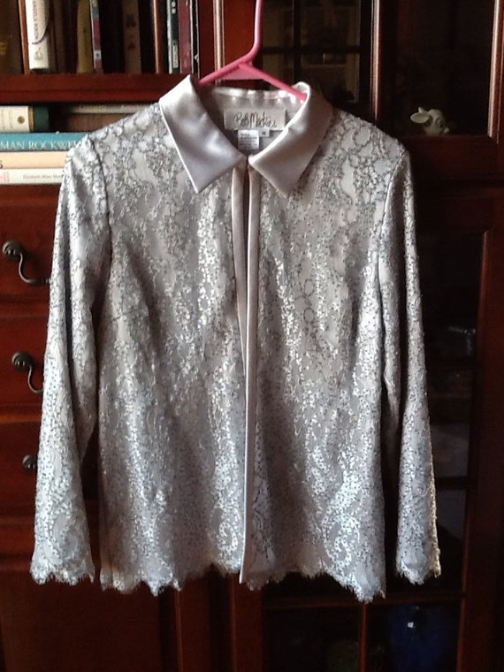 Bob Mackie original silver bead jacket