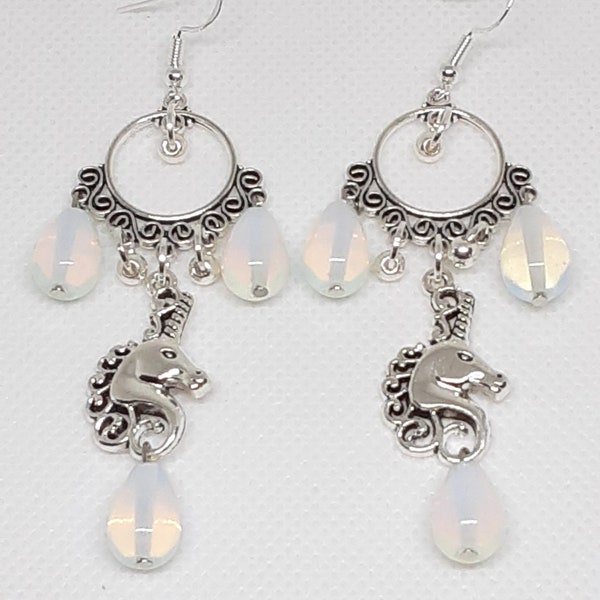Unicorn Chandelier Earrings Unique Fun Jewelry Gifts for Her
