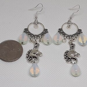 Unicorn Chandelier Earrings Unique Fun Jewelry Gifts for Her image 4