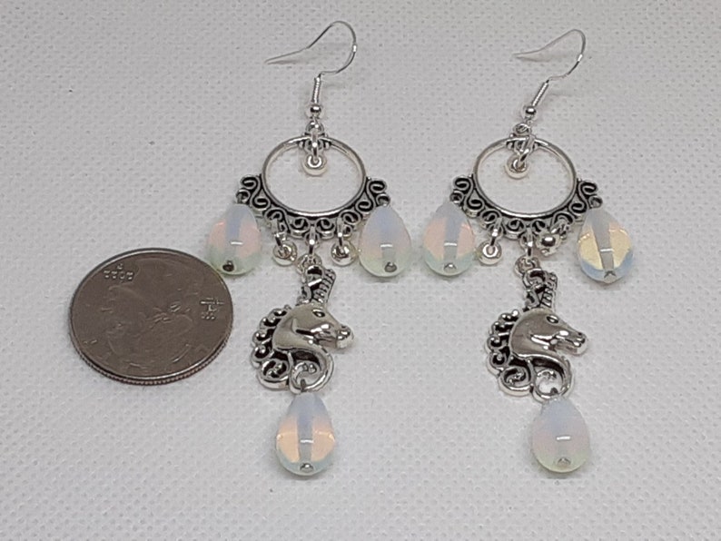 Unicorn Chandelier Earrings Unique Fun Jewelry Gifts for Her image 4