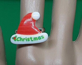 Christmas Hat Ring Whimsical Fun jewelry Christmas jewelry gifts for her