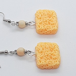 Ramen Instant Noodles Earrings Whimsical Fun Food Jewelry gifts for her