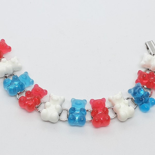 Gummy Bear Patriotic 4th of July Independence day Fun jewelry gifts for her