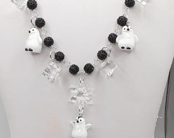 Penguin Statement Charm Necklace
