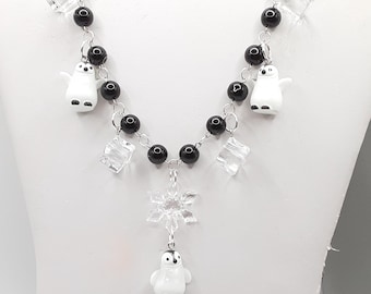 Penguin Statement Charm Necklace