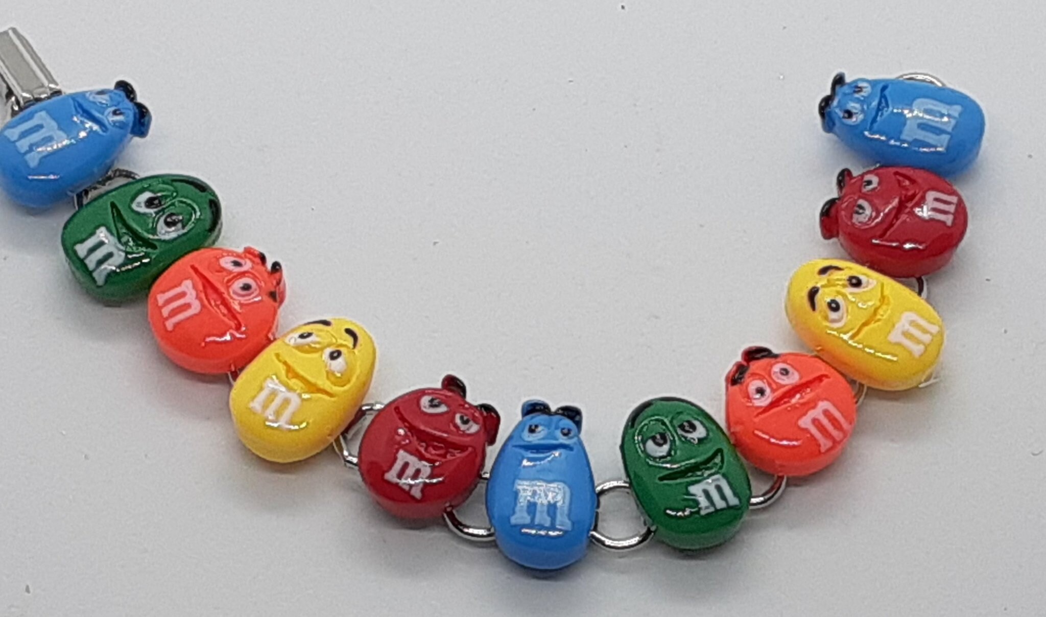 M & M Inspired Candy Bracelet Charm Bracelet Fun Jewelry Etsy
