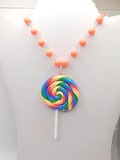 Lollipop Statement Necklace: Fun Candy Jewelry, Halloween Costume