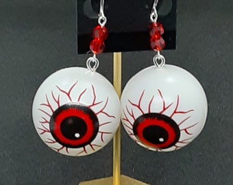 Eyeball Earrings Creepy Halloween Clip On Earrings Fun jewelry