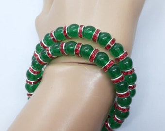 DOOR BUSTER Christmas Memory wire Bracelet Christmas jewelry Christmas party Gifts for her