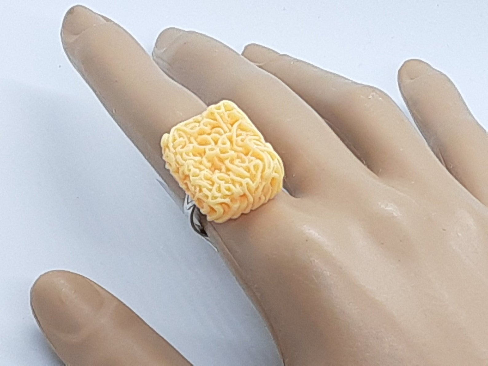 Ramen Noodles Instant Noodle Ring Whimsical Fun Jewelry Gifts Etsy Israel
