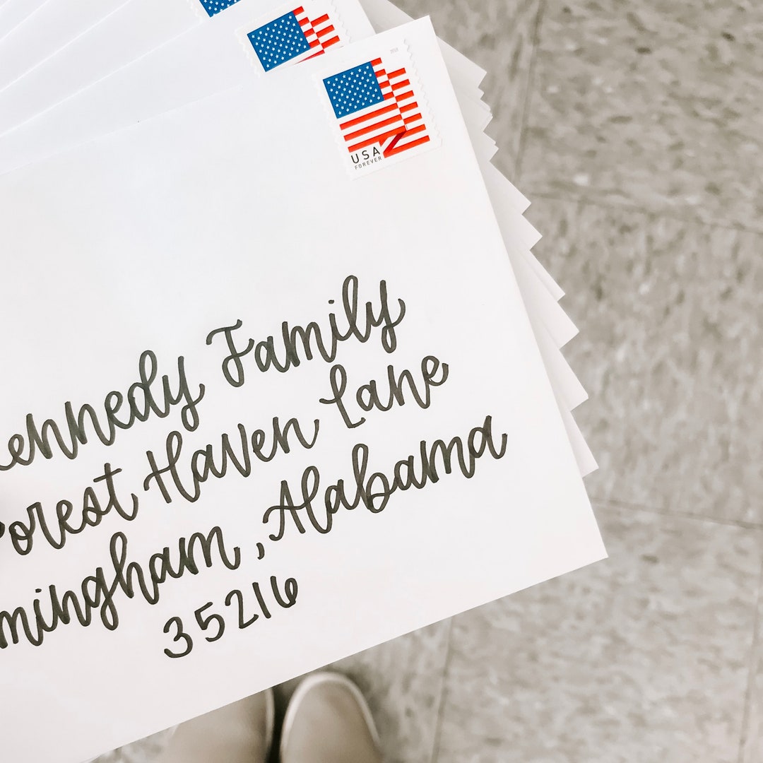 Hand-lettered Envelopes | Cursive Envelopes | Calligraphy Envelopes ...