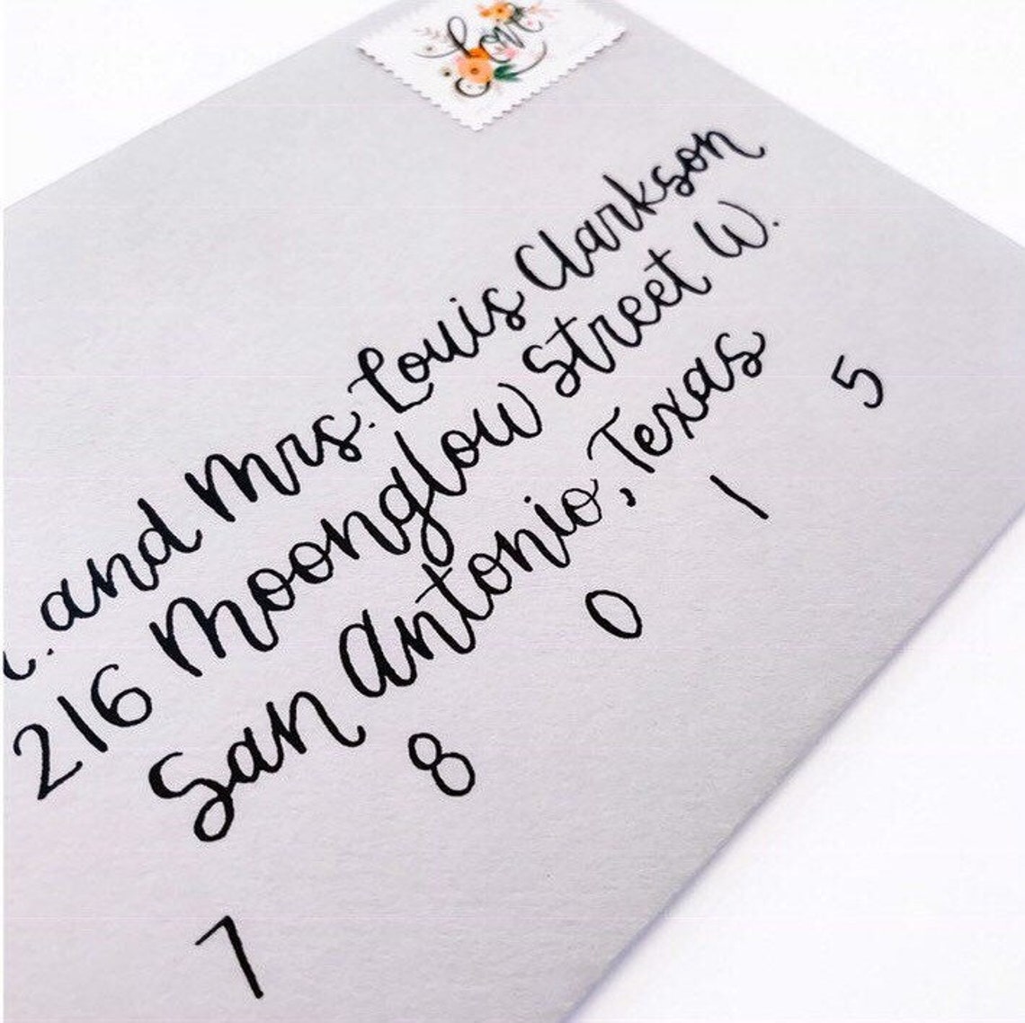 HandLettered Envelopes Cursive Envelopes Calligraphy Etsy