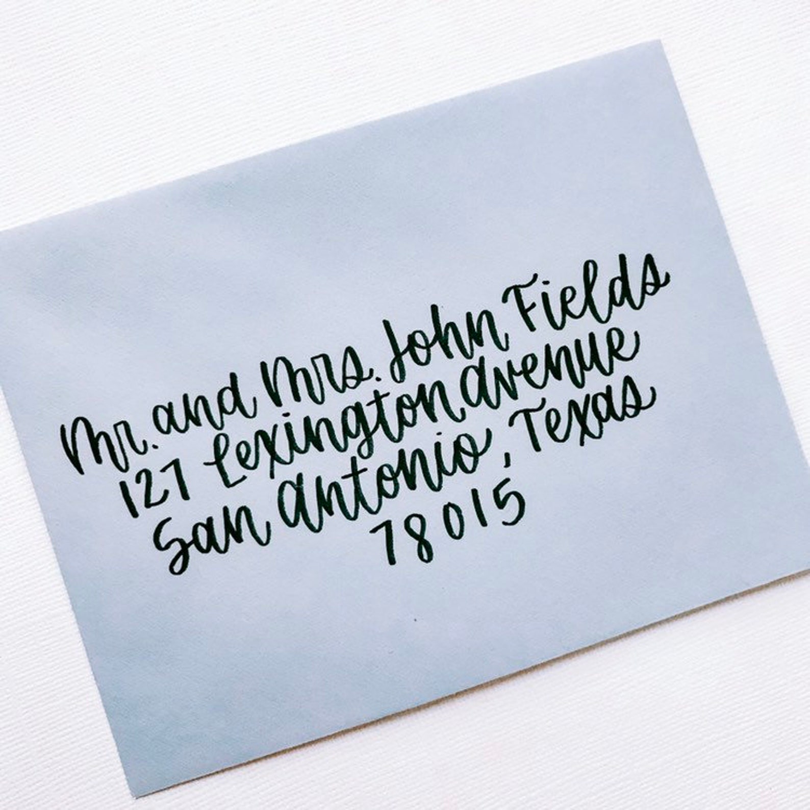 HandLettered Envelopes Cursive Envelopes Calligraphy Etsy