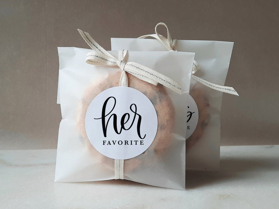 His & Her Favorite Stickers Labels Wedding Favors SET OF 12