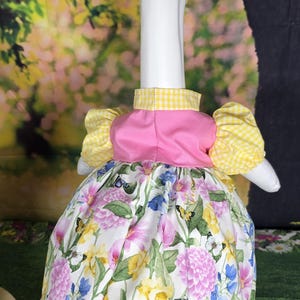 Spring / Summer / Floral Fabric Porch Goose Dress With Hair Bow & Wig ...