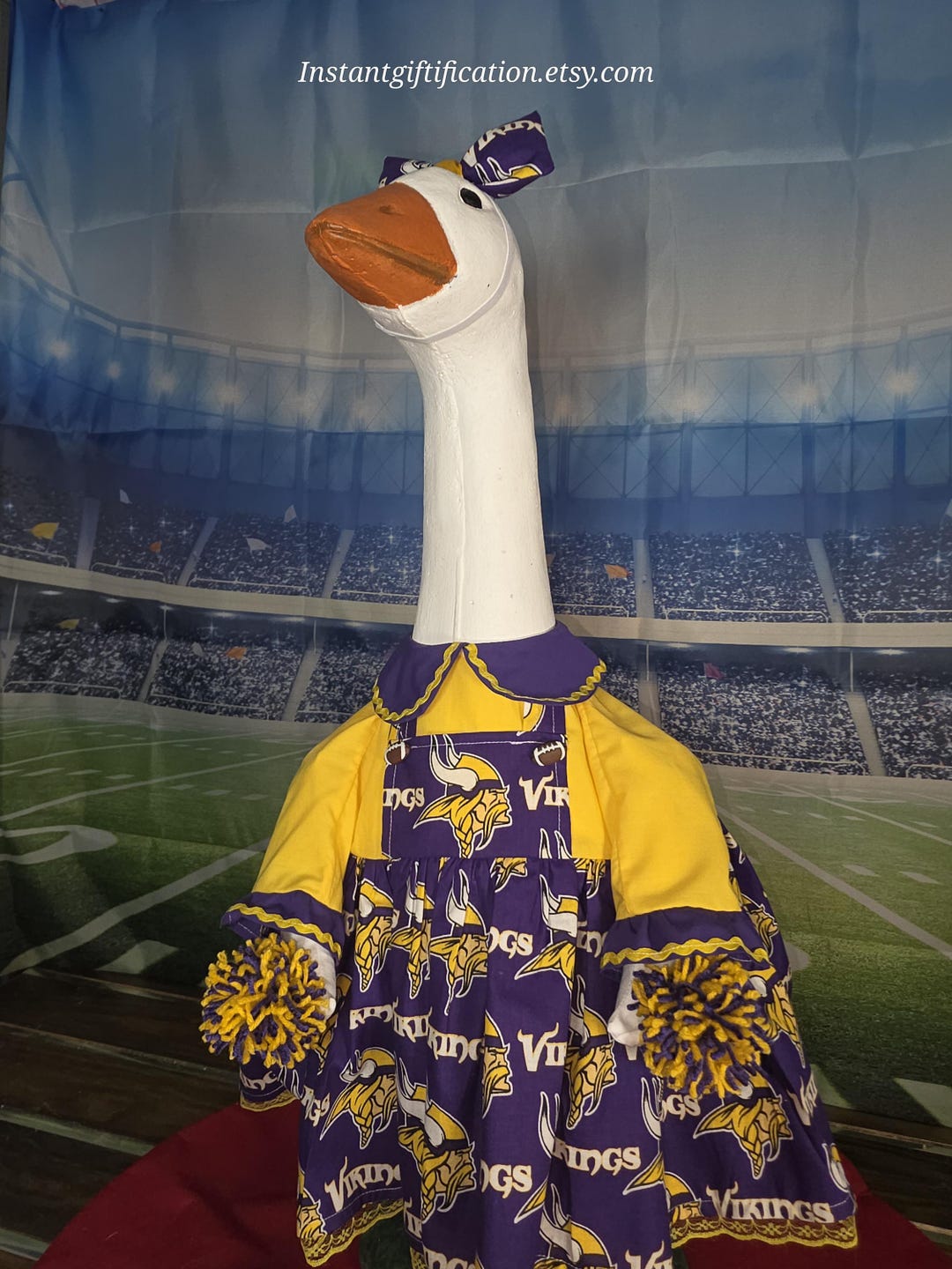 Goose- Leader Football/ Minnesota Vikings Porch Goose Dress With ...