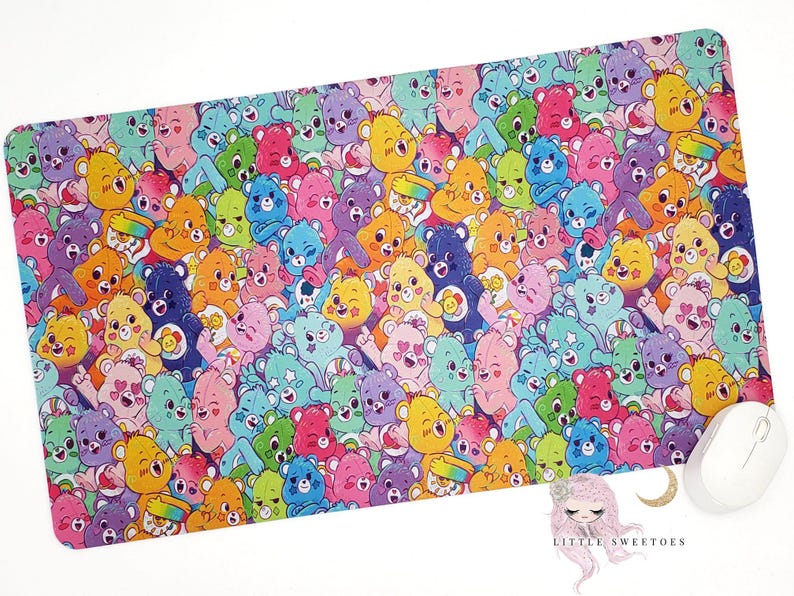 Desk Mat- Bears Desk Mat- Care Bears Mousepad - Large Mousepad - Etsy