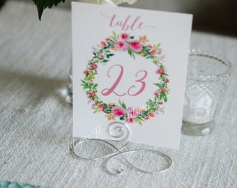 Table Number Holders Etsy