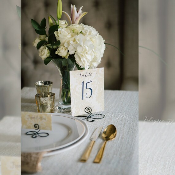 Set Of 5 Black Table Number Holders For Wedding Reception Etsy