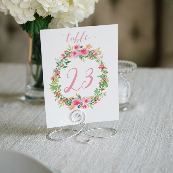 Table Number Holders Etsy