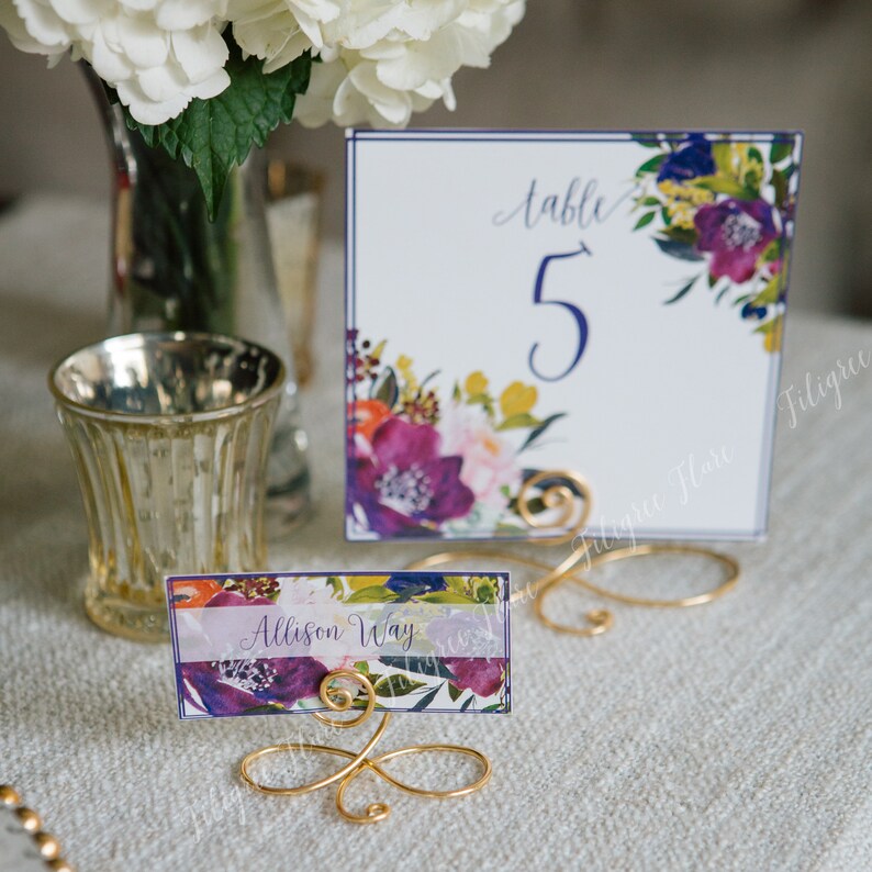 Set of 15 Black Table Number Holders for Wedding Reception Etsy