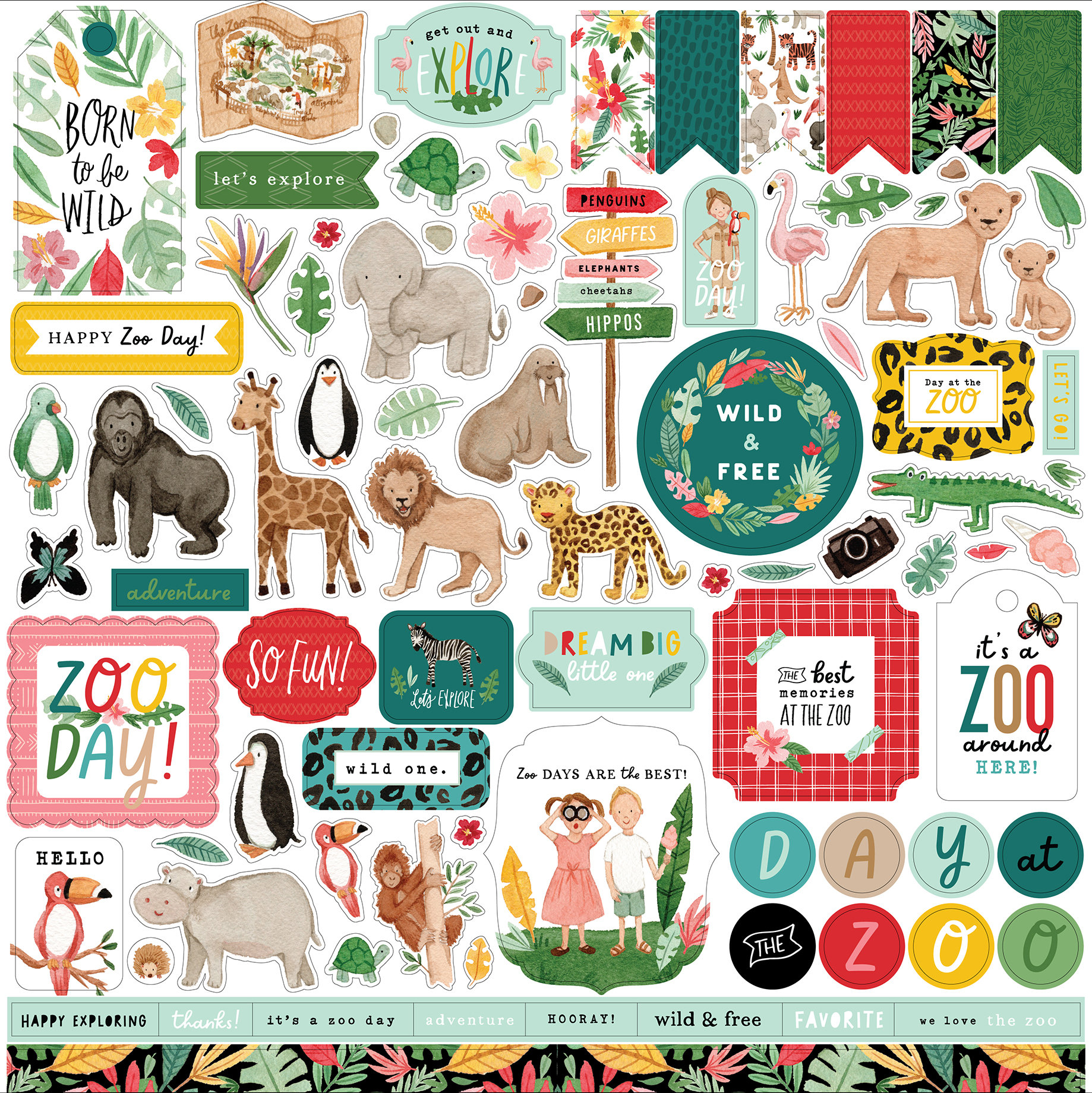 Jungle Safari Element Sticker - Echo Park Paper Co.