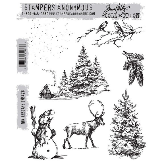 Stamper's Anonymous/Tim Holtz - Cling Mounted Rubber Stamp Set - Department  Store