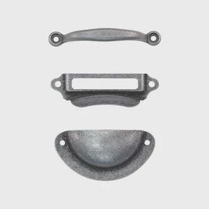 Tim Holtz idea-ology Mini Hardware Pulls, 3 Pieces, Tim Holtz Mini Hardware Pulls for Boxes/Panels