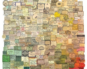 Tim Holtz idea-ology Ephemera Pack Snippets, "Curator", 233 Pieces, Vintage Inspired Assemblage, Collage and Papercrafts, Tim Holtz Snippets