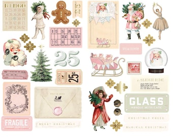 Prima Marketing Sweet Peppermint Blumen – Northpole Bastel-Dekoration