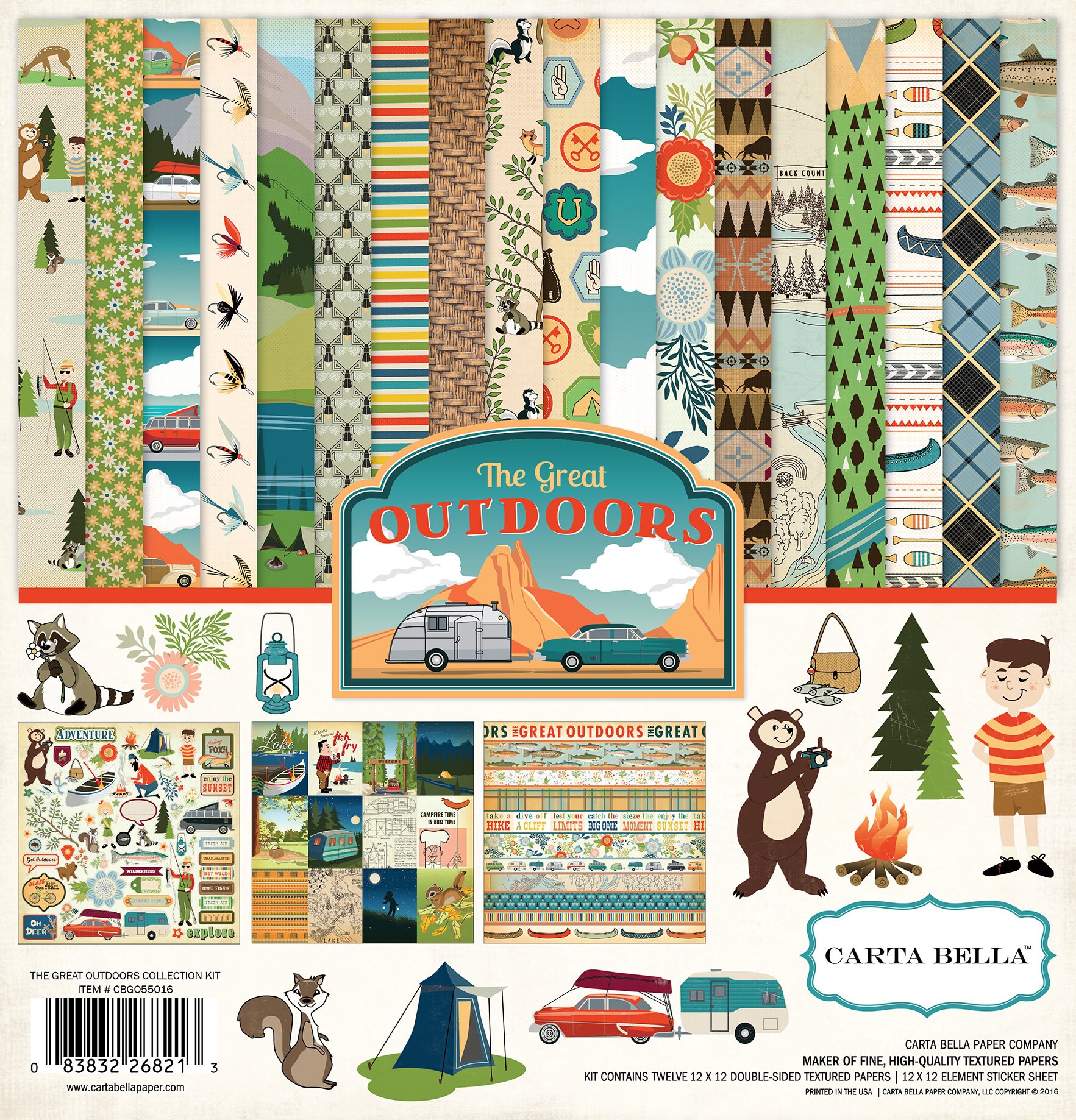 Carta Bella Great Outdoors Collection Kit 12x 12