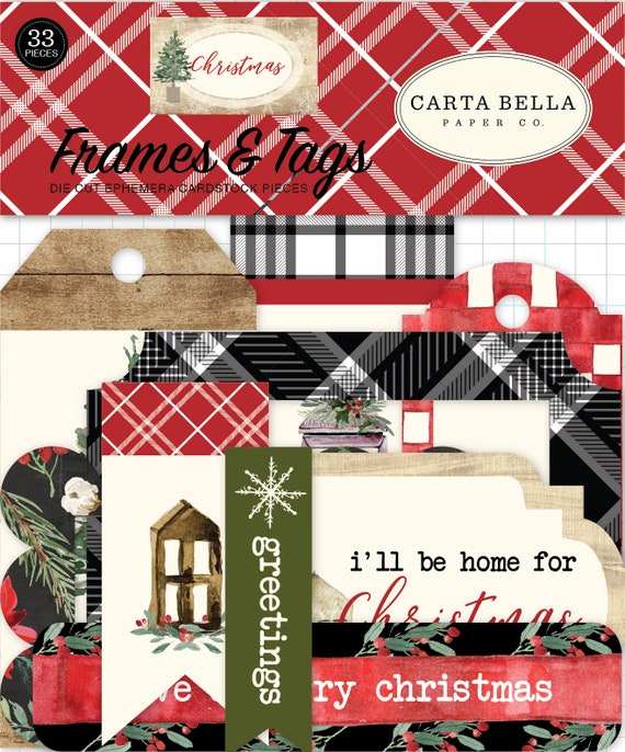Carta Bella-colección de mercado de Navidad-Puffy Pegatinas