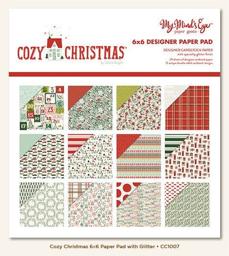 My Mind's Eye Cozy Christmas Collection Chipboard, 12X12 Chipboard Elements  Christmas/Winter Theme Scrap and Paper Crafting