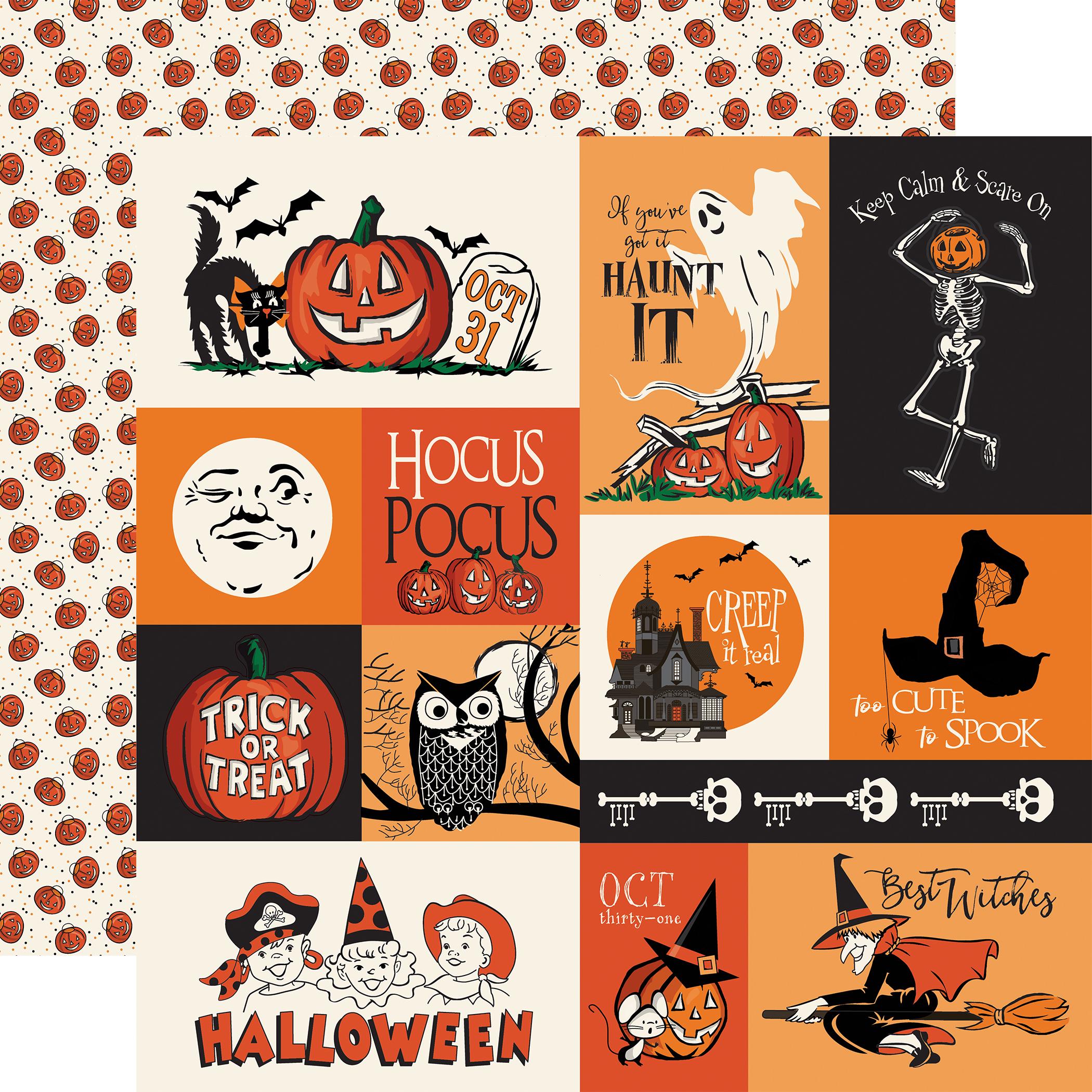 Carta Bella Paper Co. Halloween Fun! Collection Kit, Twelve 12X12 ...