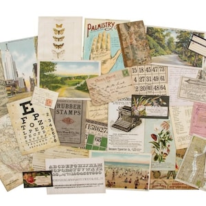 Tim Holtz idea-ology Layers, &quot;Remnants&quot;, 32 Pieces, Vintage Inspired Assemblage, Collage and Papercrafts, Tim Holtz Remnants Layers