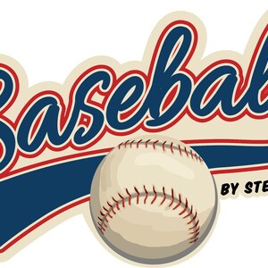 Carta Bella Baseball Collection 12X12 Sticker Sheet, Vintage Baseball Theme Scrapbook and Papercraft, Retro Baseball Stickers image 2