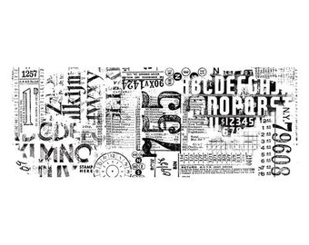 Papel para collage Tim Holtz idea-ology, papel para collage "Typeset", rollo de 6 yardas para proyectos de collage o técnicas mixtas