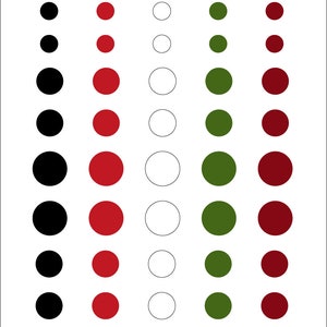Carta Bella HOME FOR CHRISTMAS Collection Enamel Dots, Christmas/Holiday Scrapbooks, Cards and Papercrafts, Christmas Dots