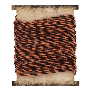 Tim Holtz idea-ology Jute String, 8 Yards, Tim Holtz Halloween 2025, Black & Orange Striped Twine for Halloween-themed Décor and Papercrafts 画像 2