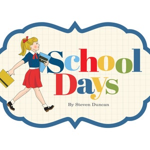 Carta Bella School Days Collection Ephemera, 33 Pieces, Retro/Vintage School Theme Scrap and Papercraft, School Days Ephemera 画像 4