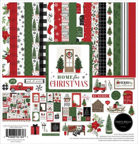 Carta Bella Happy Christmas Element Sticker Sheet