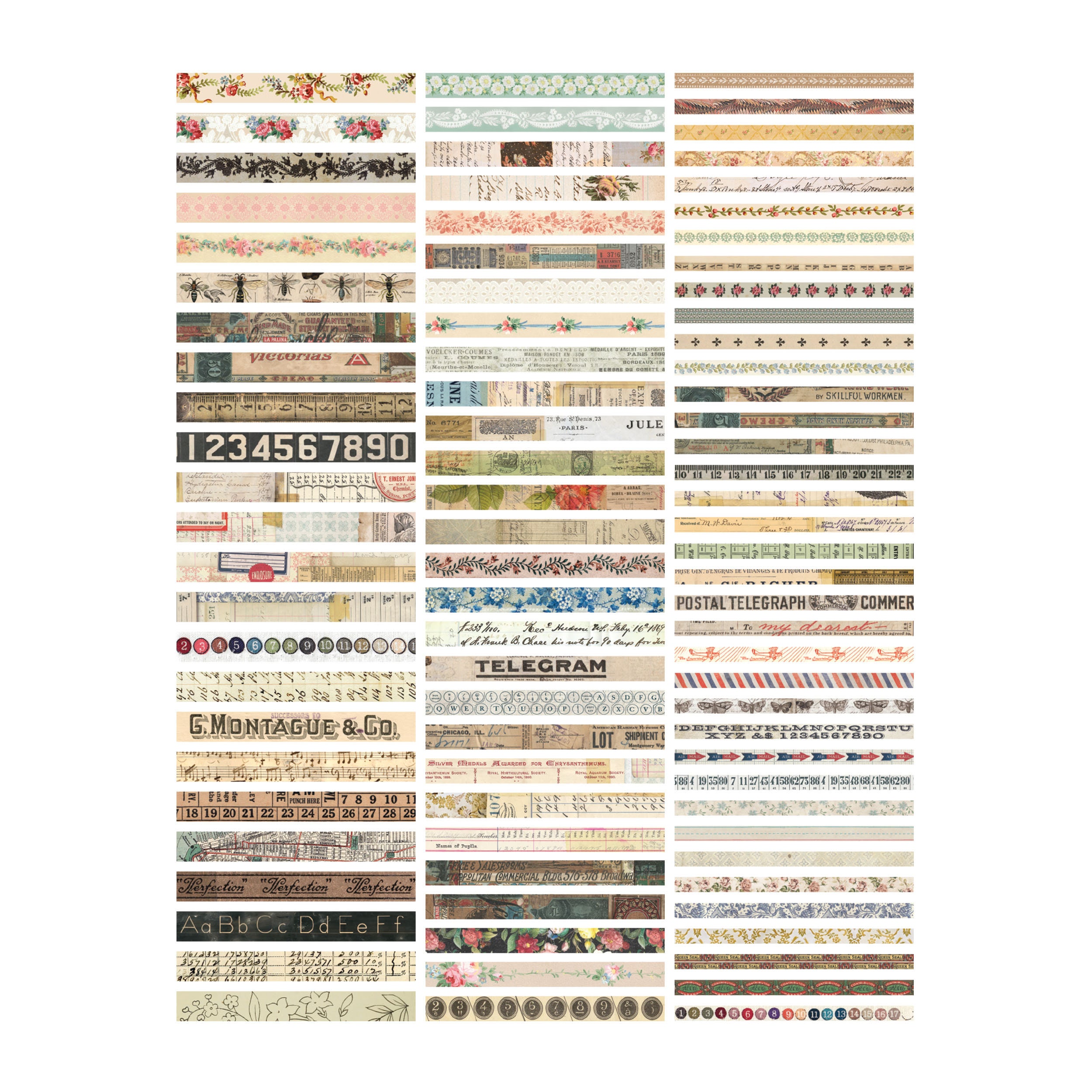 Tim Holtz idea-ology Paper Strips, 89 Pieces, Vintage Inspired Assemblage, Collage and Papercrafts, Tim Holtz Paper Strips