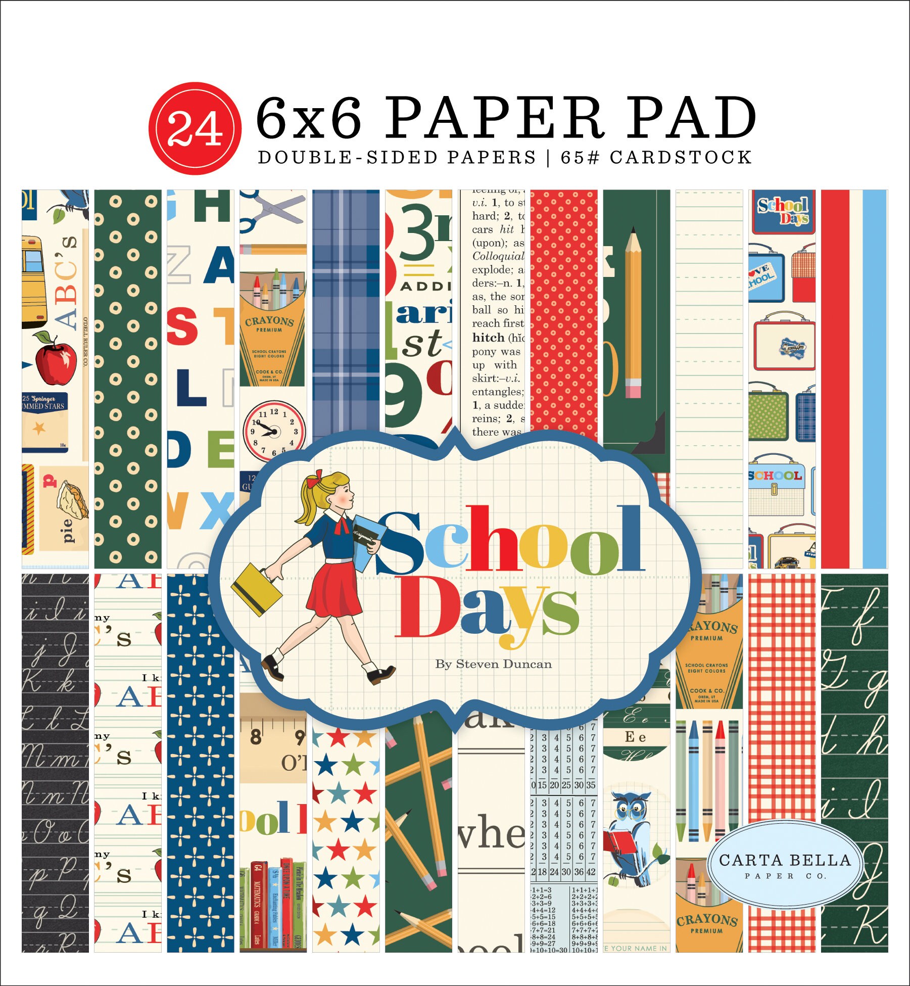 First Day Of School 6x6 Paper Pad